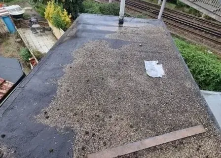 Flat Roof Before — CMW Roofing