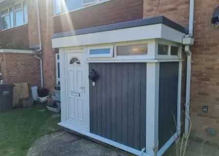 Flat Roof Porch Cladding — CMW Roofing