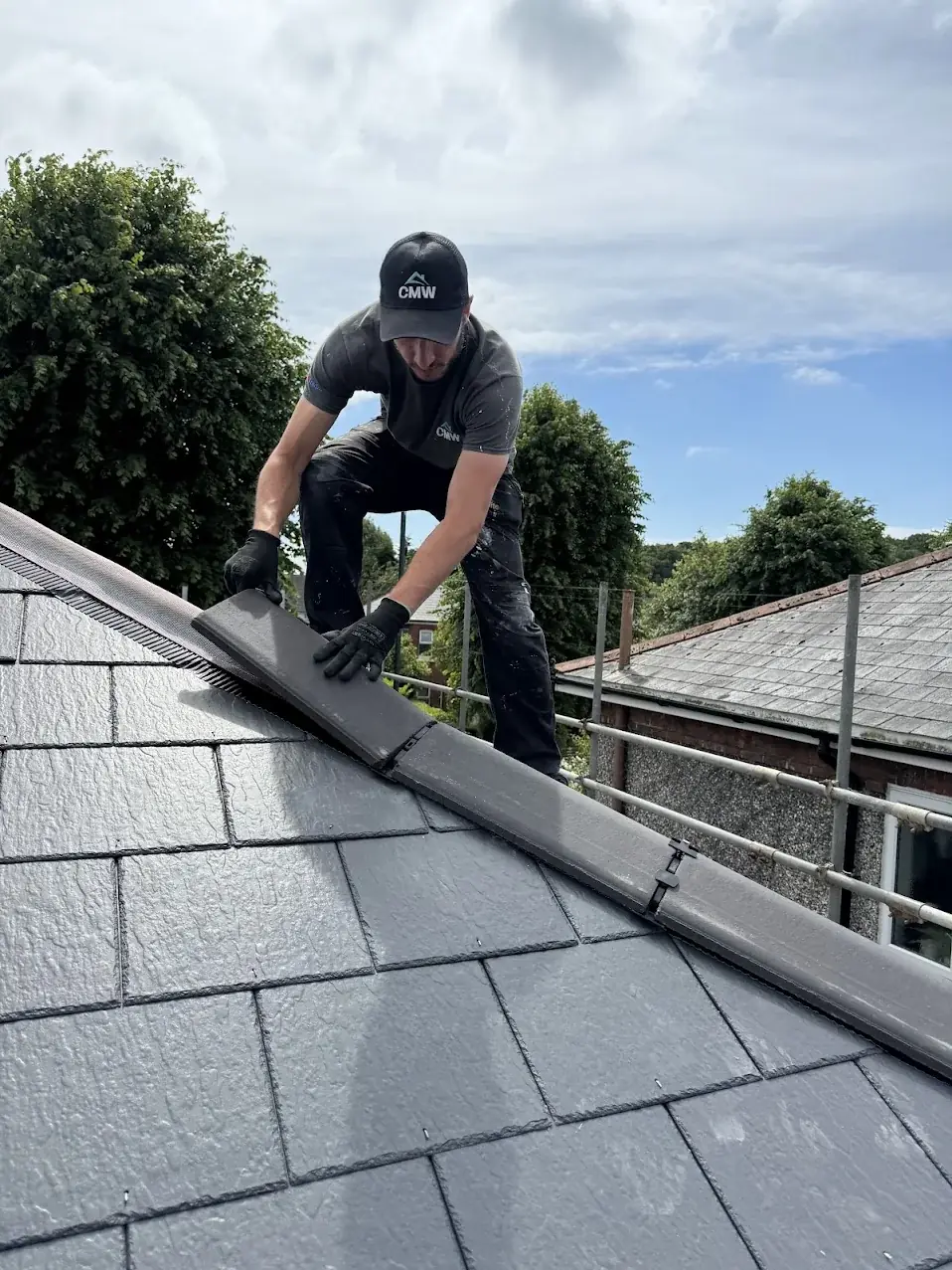 New slate roof — the finish we install on period and character properties around Bishopstoke